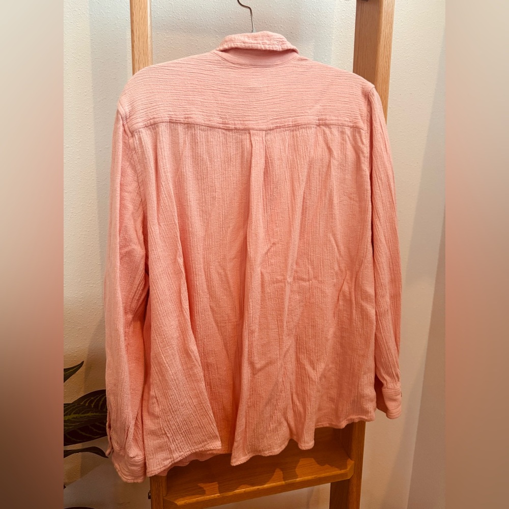 Orvis Pink Button Down Shirt 100% cotton made in India - Picture 2 of 4